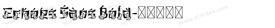 Echoes Sans Bold字体转换